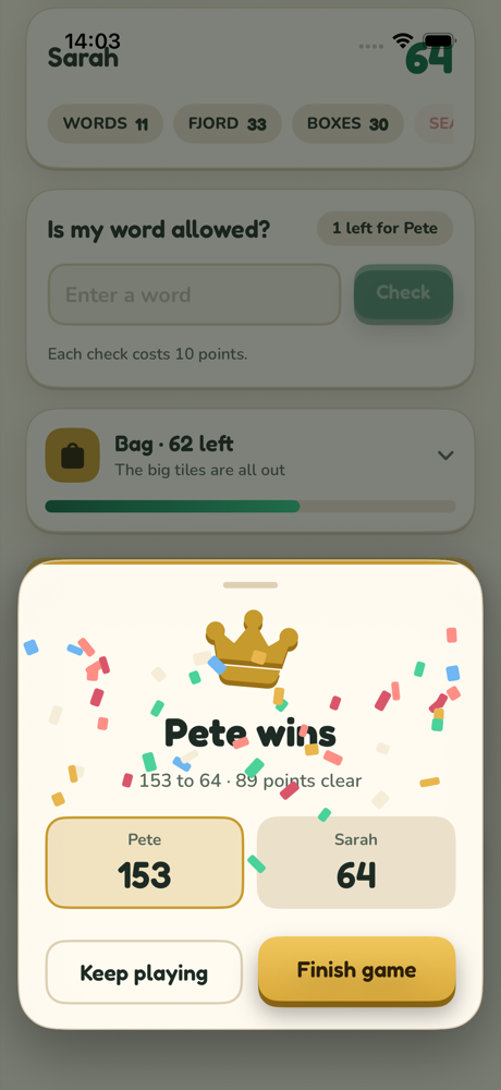 Nabble app screen